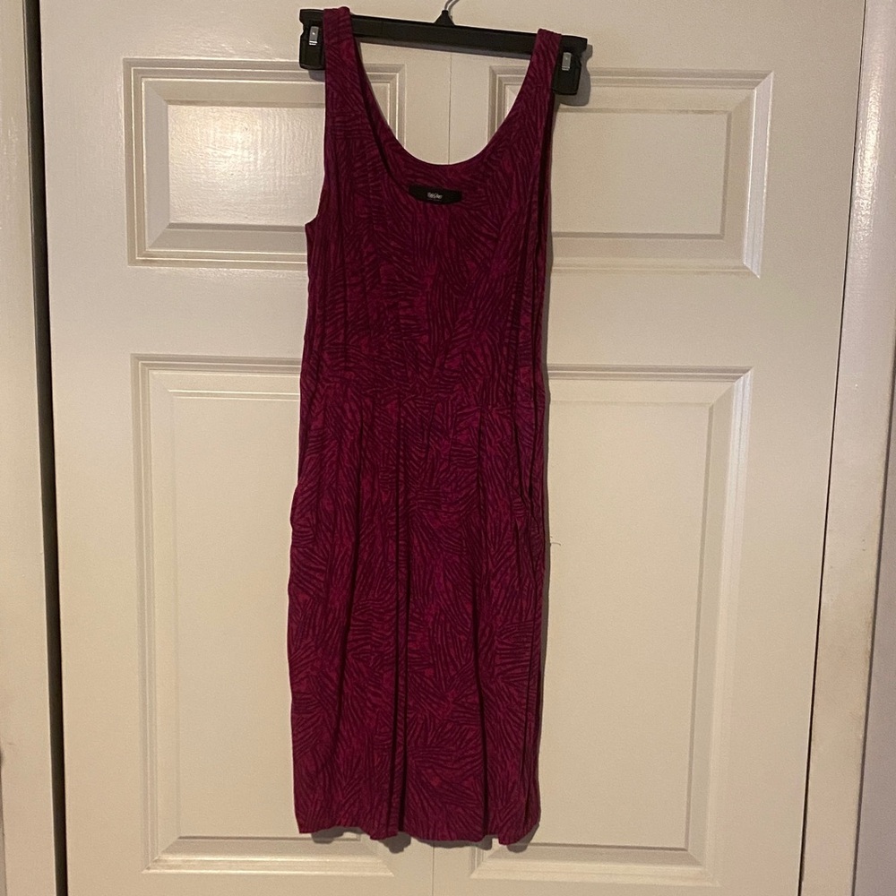 Mossimo Fuchsia Sleeveless Midi Dress
